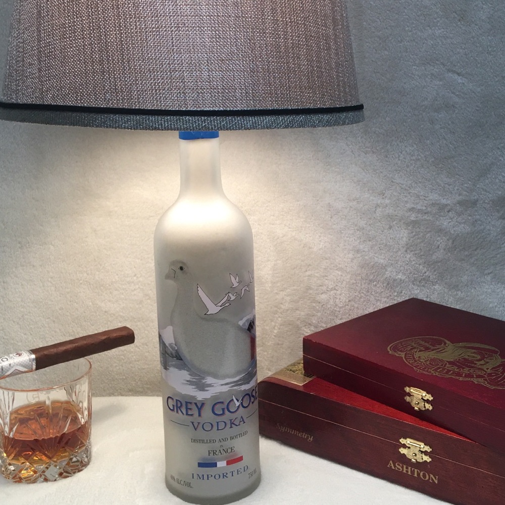 Grey Goose Vodka bottle liquor lamp